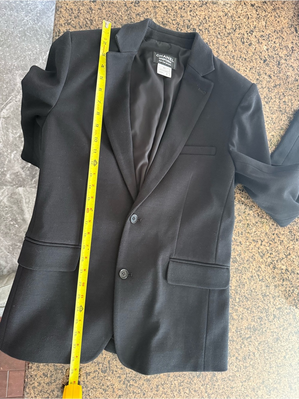 CHANEL Black Men's Two-Button Tailored Blazer - Picture 7 of 13